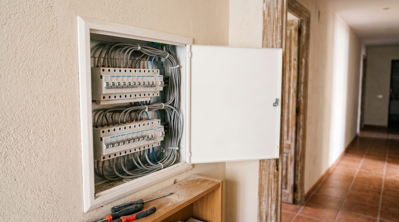 Cuadro eléctrico nuevo con las protecciones ordenadas